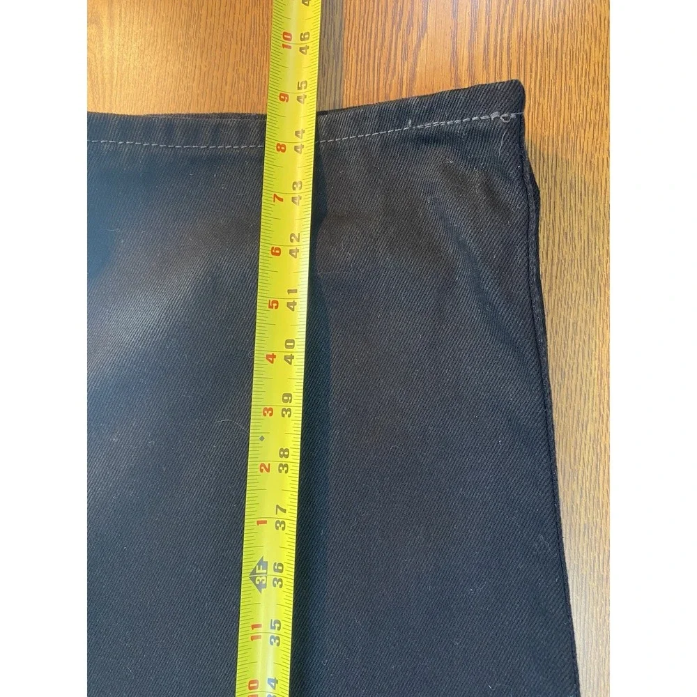 Levi's 550 Black Denim Jeans Relaxed Straight Leg Dark Wash Men's 44x32
